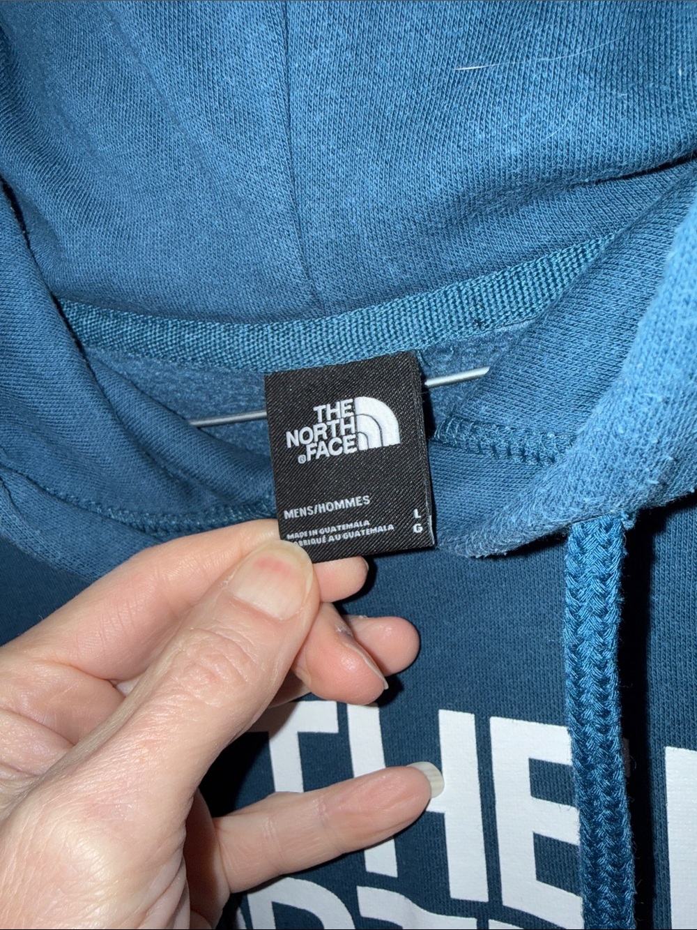 The North Face Men's Blue Logo Crewneck Hoodie - Picture 4 of 5